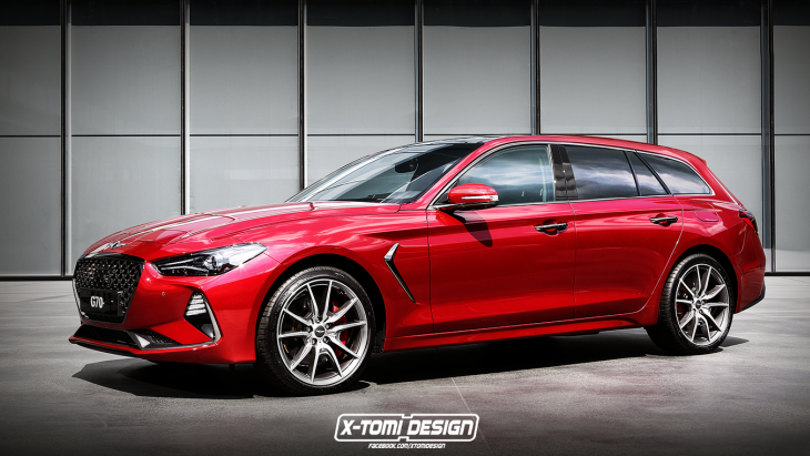 Универсал Genesis G70: первые изображения