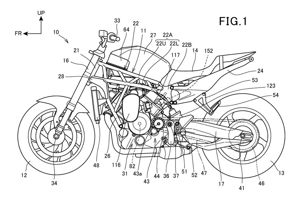 Компания Honda патентует заряженный V-Twin