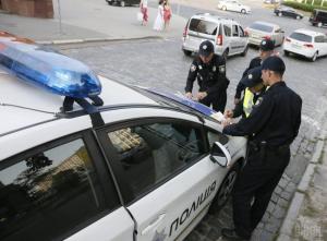 В Киеве полицейские устроили аварию