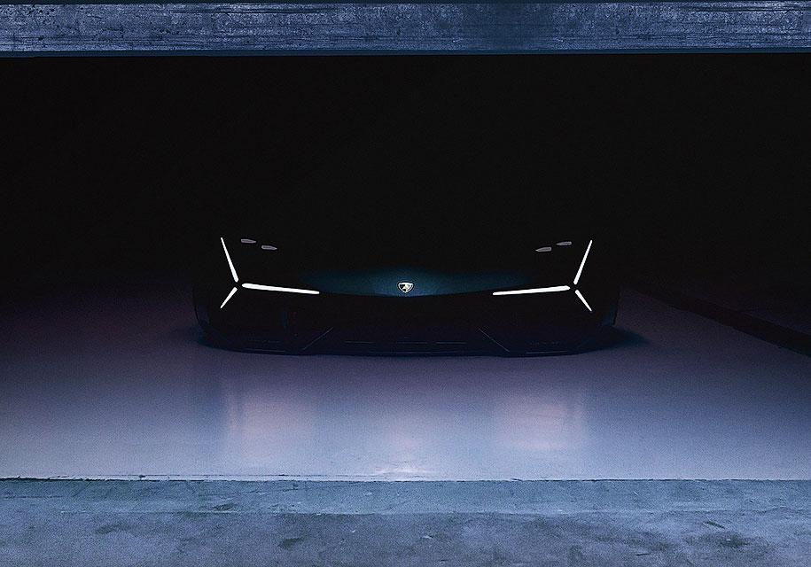 Появилось первое изображение «суперкара будущего» от Lamborghini