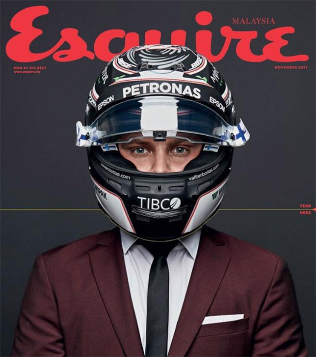 Валттери Боттас попал на обложку Esquire