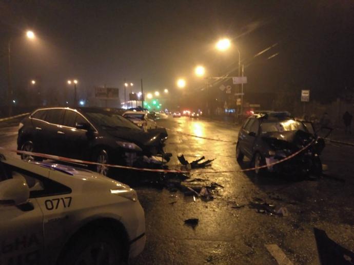 В Киеве нетрезвый сотрудник МВД устроил смертельное ДТП на «встречке»