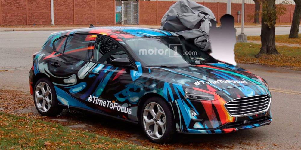 Новый Ford Focus сфотографировали с минимумом камуфляжа