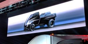 Tesla показала эскиз гигантского пикапа