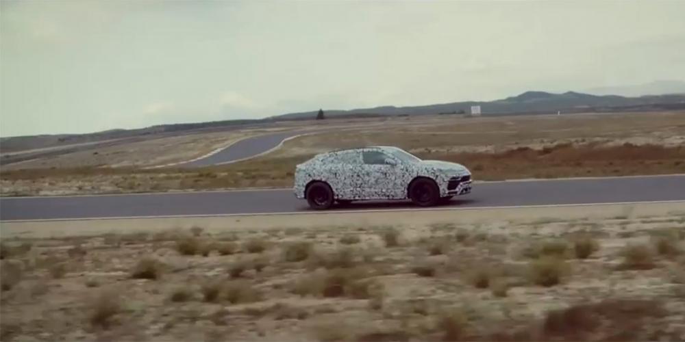 Кроссовер Lamborghini Urus испытали на гоночной трассе