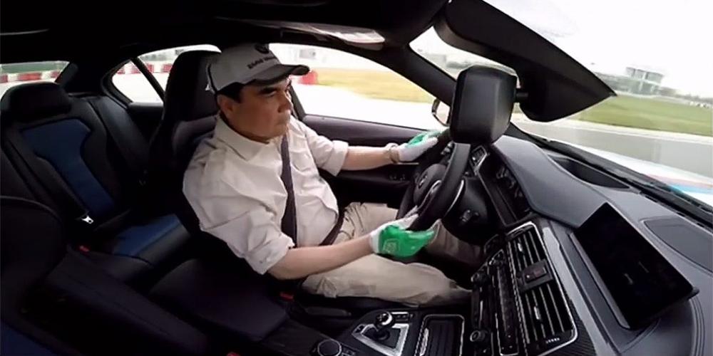 Президент Туркменистана устроил дрифт на BMW M3