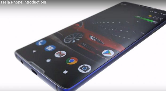 В Сети представили первый смартфон Tesla