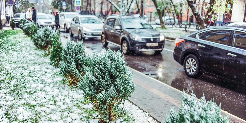 Московских водителей предупредили о снегопаде

