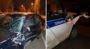 Полицейским пришлось таранить авто с пьяным угонщиком в Павлодаре