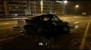 Водитель учинил разгром на ВОАД и сбежал с места ДТП в Алматы