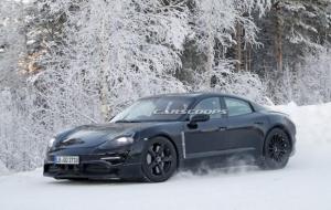 Porsche испытала свой первый электрокар в зимних условиях