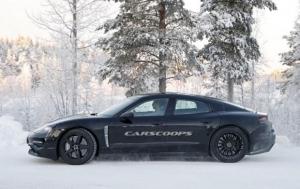 Porsche испытала свой первый электрокар в зимних условиях