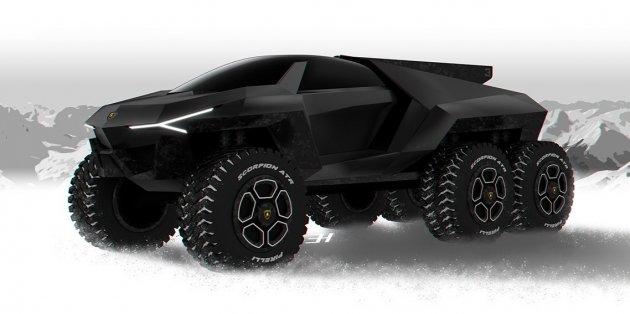 Lamborghini Raton – новый брутальный внедорожник независимого дизайнера