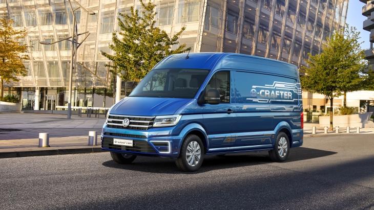 Volkswagen начал тестовые испытания электрического фургона e-Crafter