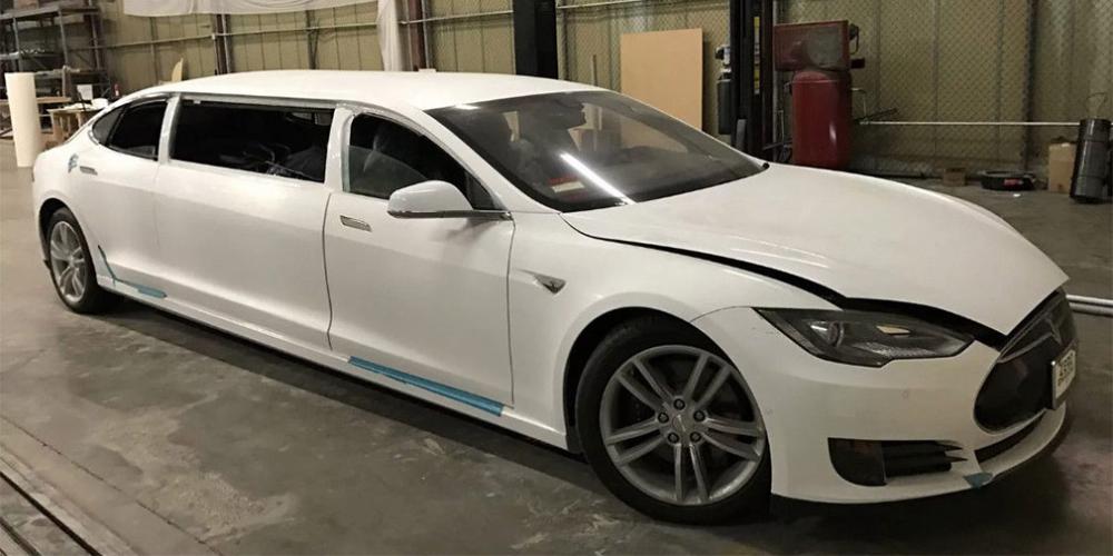 Лимузин на базе Tesla Model S выставили на eBay

