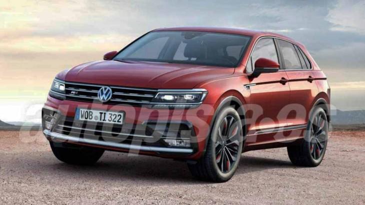 Купеобразный кроссовер VW Tiguan Coupe: новые изображения