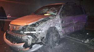 В Алматы пьяный водитель стал виновником сильной аварии 
