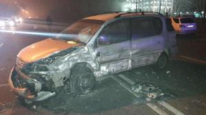 В Алматы пьяный водитель стал виновником сильной аварии 