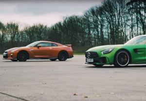 Гонка Nissan GT-R против Mercedes-AMG GT R: кто кого?