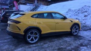 Супер-внедорожник Lamborghini Urus замечен в австрийских Альпах