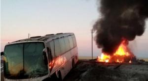 Водитель авто погиб в столкновении с пассажирским автобусом в СКО
