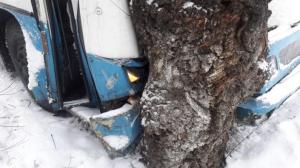 Автобус въехал в дерево в Алматы: пострадали 4 пассажира