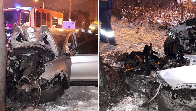 Три человека погибли при попытке водителя уйти от полицейской погони в Петербурге