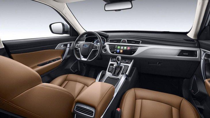Обновлённый кроссовер Geely Boyue «показал» интерьер