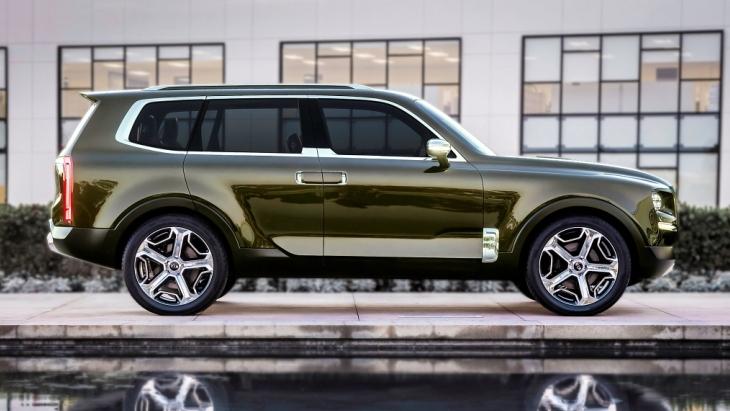 Большой кроссовер KIA Telluride впервые замечен на тестах