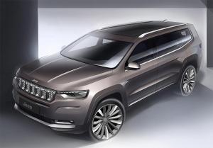 Jeep раскрыл внешность семиместного внедорожника