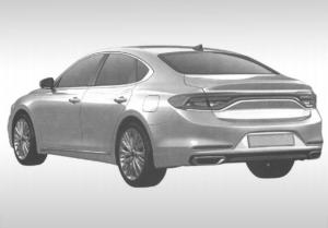 В России запатентовали дизайн большого седана Hyundai