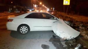 Водитель Toyota протаранил Lexus в Алматы: пострадали 2 человека