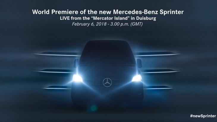 Новый Mercedes Sprinter дебютирует 6 февраля