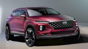 Hyundai рассекретил дизайн нового Santa Fe