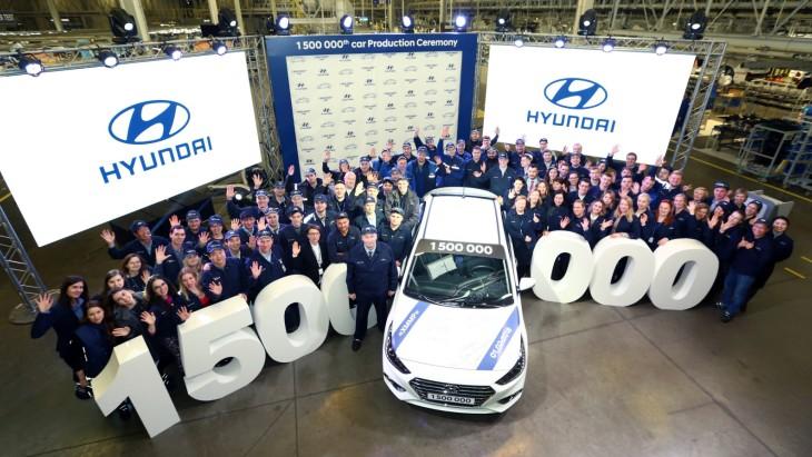 Завод Hyundai в Санкт-Петербурге выпустил 1,5-миллионный автомобиль