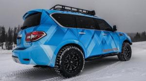 Nissan Armada подготовили для езды в глубоком снегу