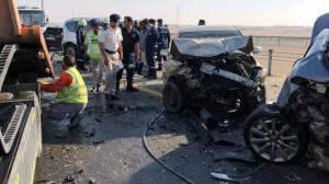 В столице ОАЭ произошло ДТП с участием 44 автомобилей, пострадали 22 человека