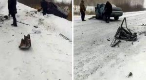 Авто разнесло на части: 4 человека погибли в ДТП на трассе в СКО