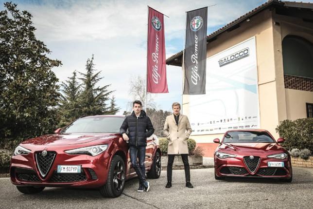 Леклер и Эриксон посетили полигон Alfa Romeo
