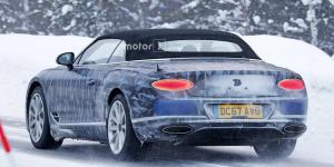 Кабриолет Bentley Continental GT испытали в зимних условиях