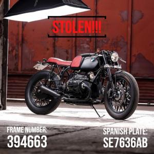 Неизвестные ограбили испанскую мастерскую Cafe Racer Dreams