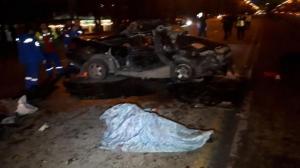 Жуткое ДТП на Аль-Фараби: Погибли женщина и ребенок