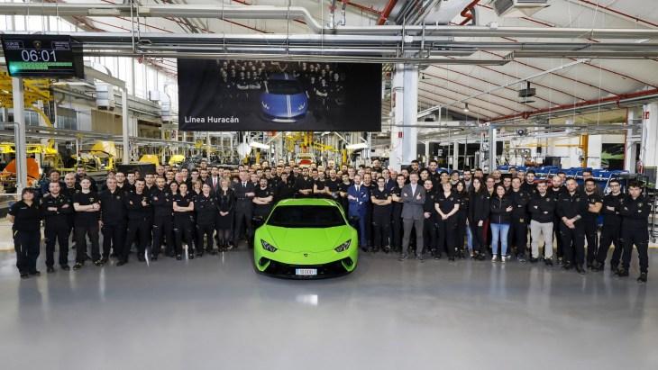 Lamborghini выпустила 10-тысячный Huracan
