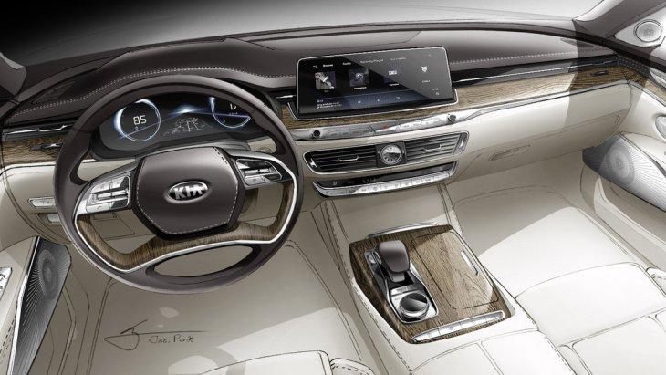 KIA рассекретила интерьер нового Quoris