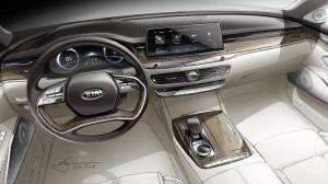KIA рассекретила интерьер нового Quoris