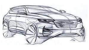 Новый Zotye T600 показали на официальном скетче
