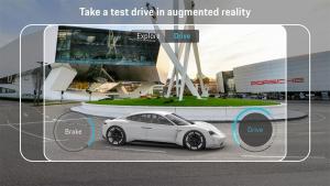 Прототип электрического спорткара Porsche вставили в дополненную реальность