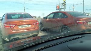 Кросс-седаны Lada Vesta Cross замечены без камуфляжа в Тольятти