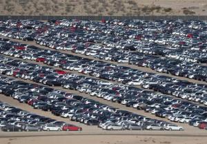 Вот так выглядит парковка с тысячами брошенных дизельных Volkswagen