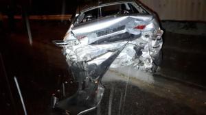 Porsche влетел в Toyota в Алматы: водитель скрылся с места аварии
